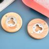 7cm Round Oak Wood Beer Bottle Opener Kitchen Stainless with Magnetic Fridge Magnet Personalised for Promotion Wedding Gift