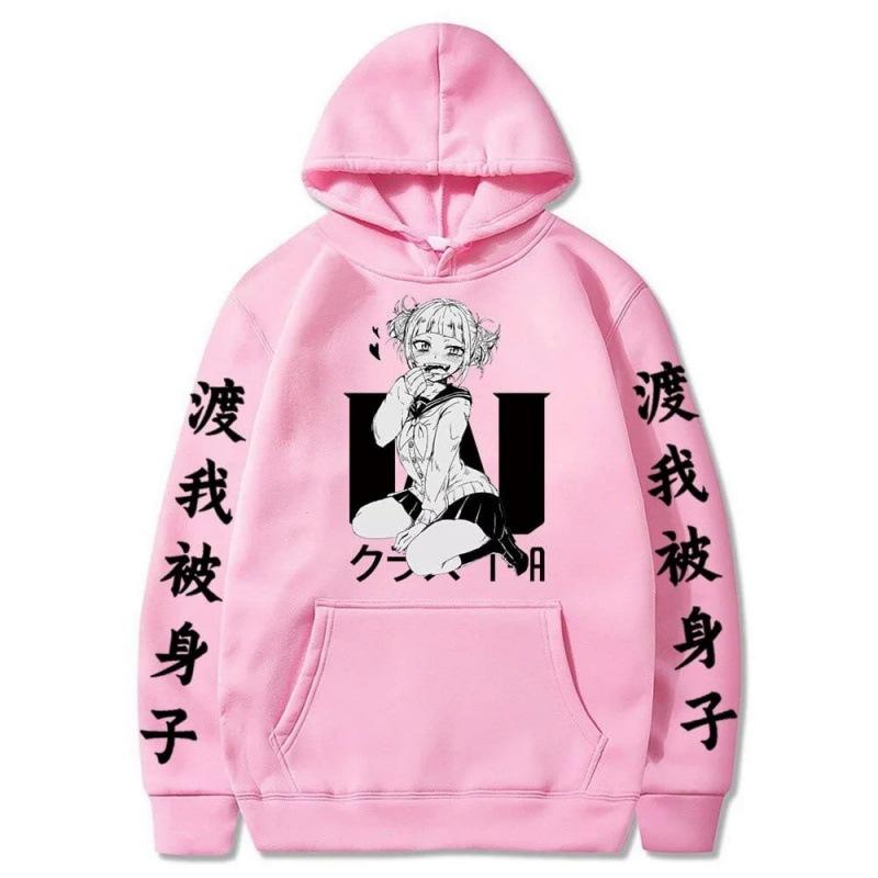 Himiko Toga Japanese Animation Hoodies Women Men Long Sleeve Hooded Sweatshirts Unisex Cool Y2K Street Clothing