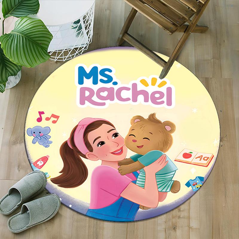 1pc Ms Rachel4 Print Round Carpet Chair Round Carpet Suitable for Bedroom Living Room Home Decorative Carpet