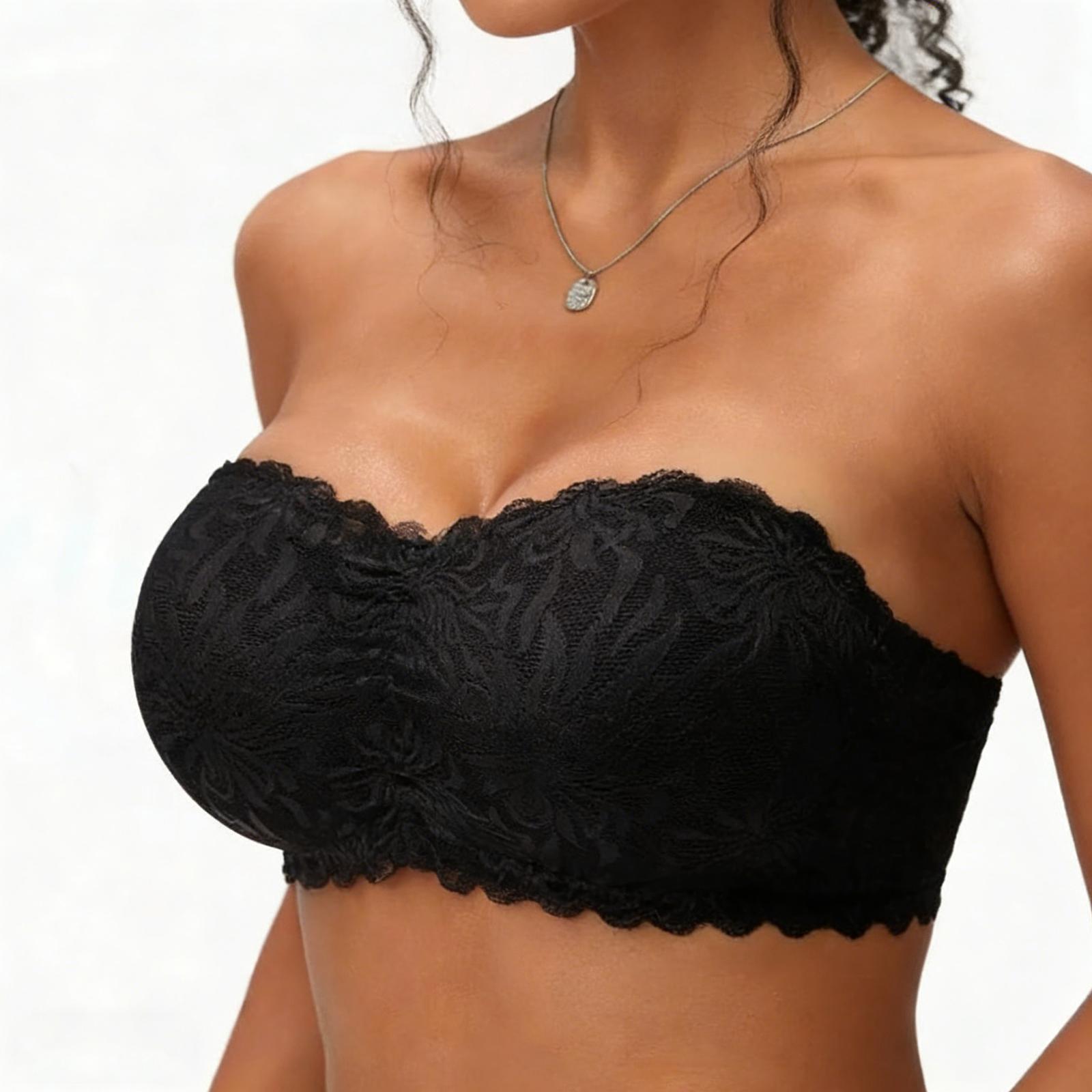 Женский кружевной сексуальный топ-бюстгальтер без бретелек Large