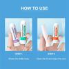4 Portable Refreshing Breathing Nose Sticks, Fatigue Refreshing and Invigorating Nose Suction, Cooling Oil Mint Double-hole Nose Suction Sticks