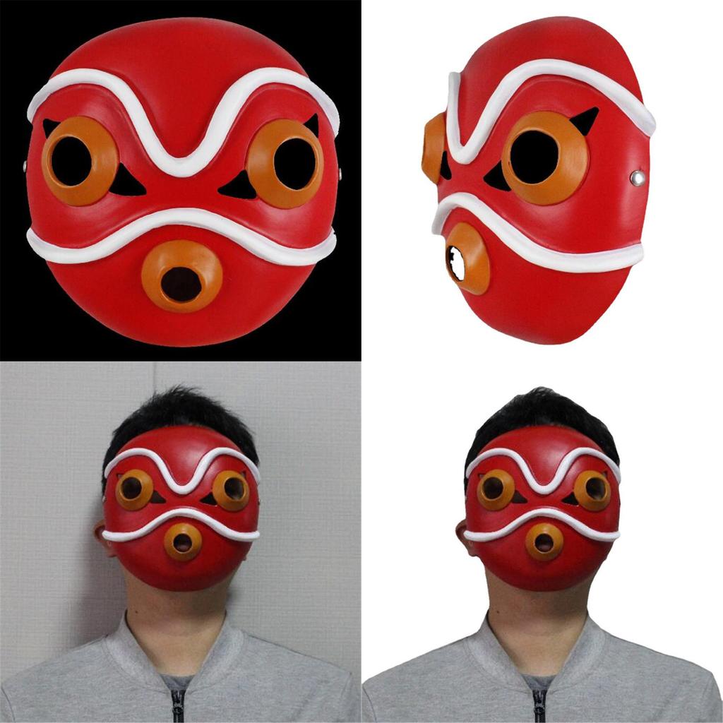 Prinzessin Mononoke Kostüm Maske Harz Party Requisite für Feiertagsfeiern