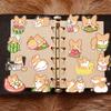 50 Cartoon Puppy Weekend Sticker Pack Waterproof Transparent PET Hand Account Corgi Material Decorative Guitar Notebook