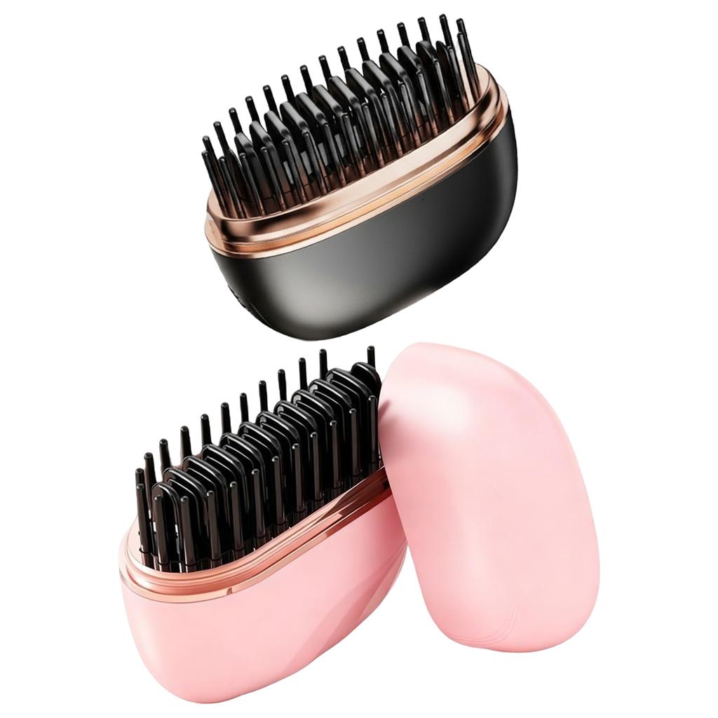 Wireless Hair Straightener Comb Negative Ion Portable Mini Straightening Brush Fast Heating Voluminous Straight Hair Accessories