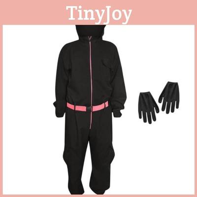 Squid Game Popular Movie Halloween Costume For Kids With Cotton Blend Fabric Cosplay Suit