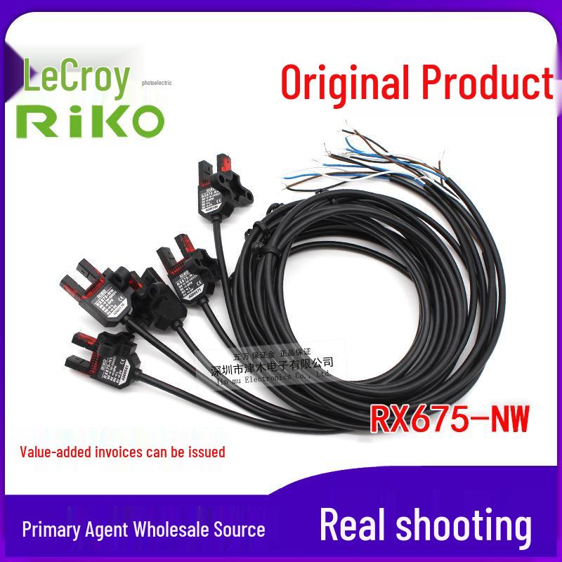 RIKO Slot-type Photoelectric Sensor RX675-NW, NPN DC 4-wire with Cable RX675-NW
