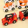 New Multifunctional Magnetic Car Ambulance Police Car Compatible with Thomas Wooden Track Train Toys For Kids