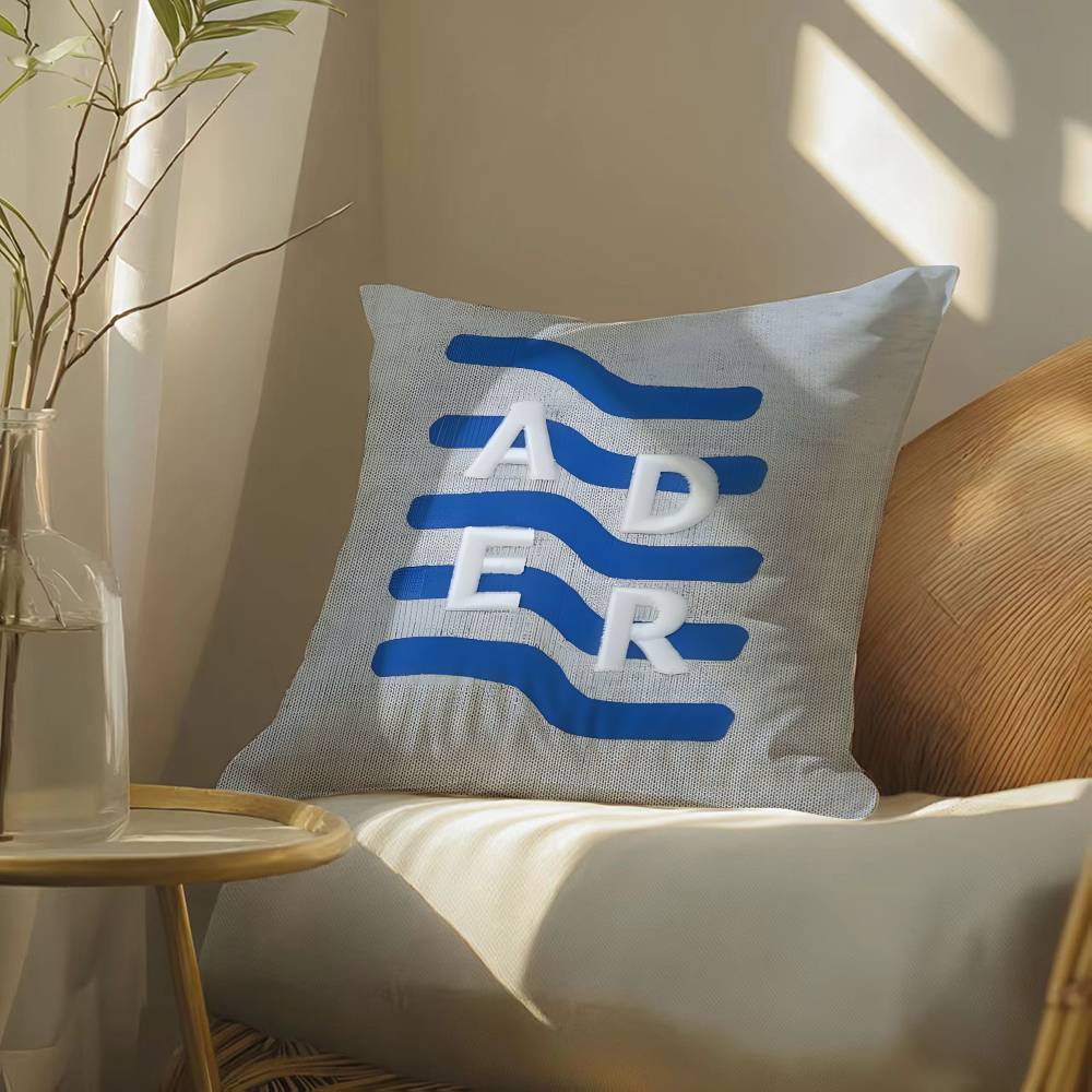 

Авангардная мода Ader Error-E Наволочка Шелковистая элегантная Комфорт Диван-кровать Невидимая молния Пляжная наволочка 12x12Inch