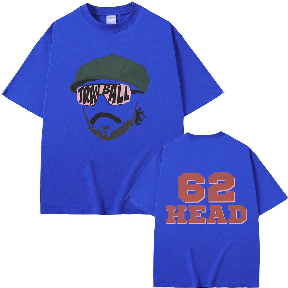 Travis Head TravBall Head 62 Ρούχα T-Shirt Άνδρες Γυναίκες Μόδα Oversized Κοντομάνικο T-Shirt Ανδρικό Casual Βαμβακερά Vintage T-Shirts
