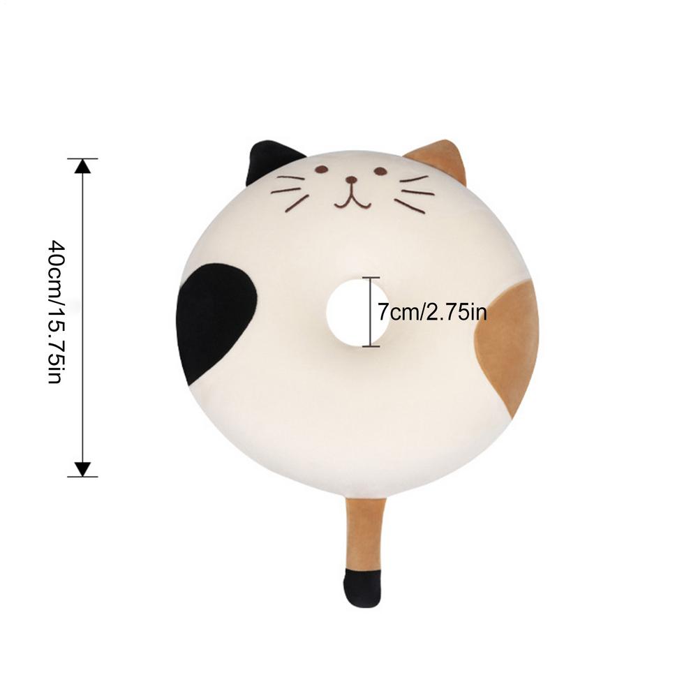 Office Chair Cushion Cat Donut Pillow Chair Cushion Soft Seat Mat with Removable Cover for Home Living Room Bedroom Study Room белый 3750₽