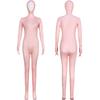 Ensfarvet Jumpsuit for Kvinner med Ansiktet Opp Hånd og Fot Tettsittende Ett Stykke Sceneopptreden Zentai Flerfarget Cosplay Kostyme