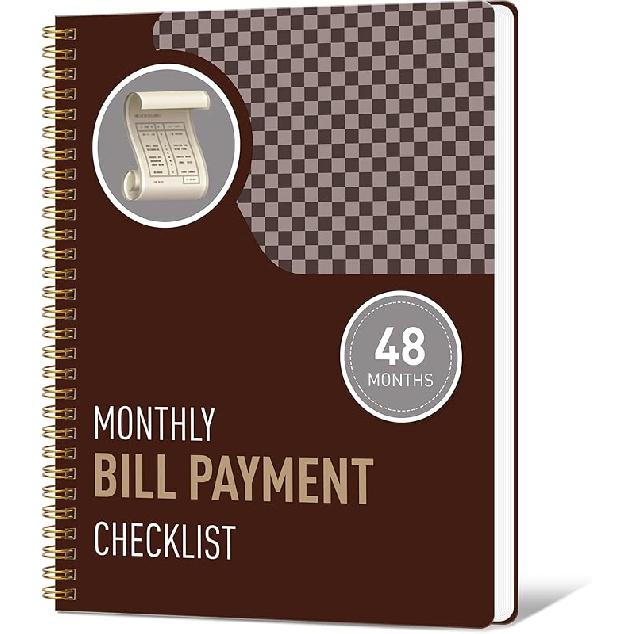 Undated Monthly Bill Payment - 48-Month Undated Financial Organizer with Income Tracker, Savings & Debt Management, Yearly Goals, Expense Tracking