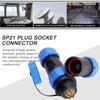 SP21 IP68 7Pin Waterproof Plastic Aviation Plug Socket Cable in line Connector( 7Pin)