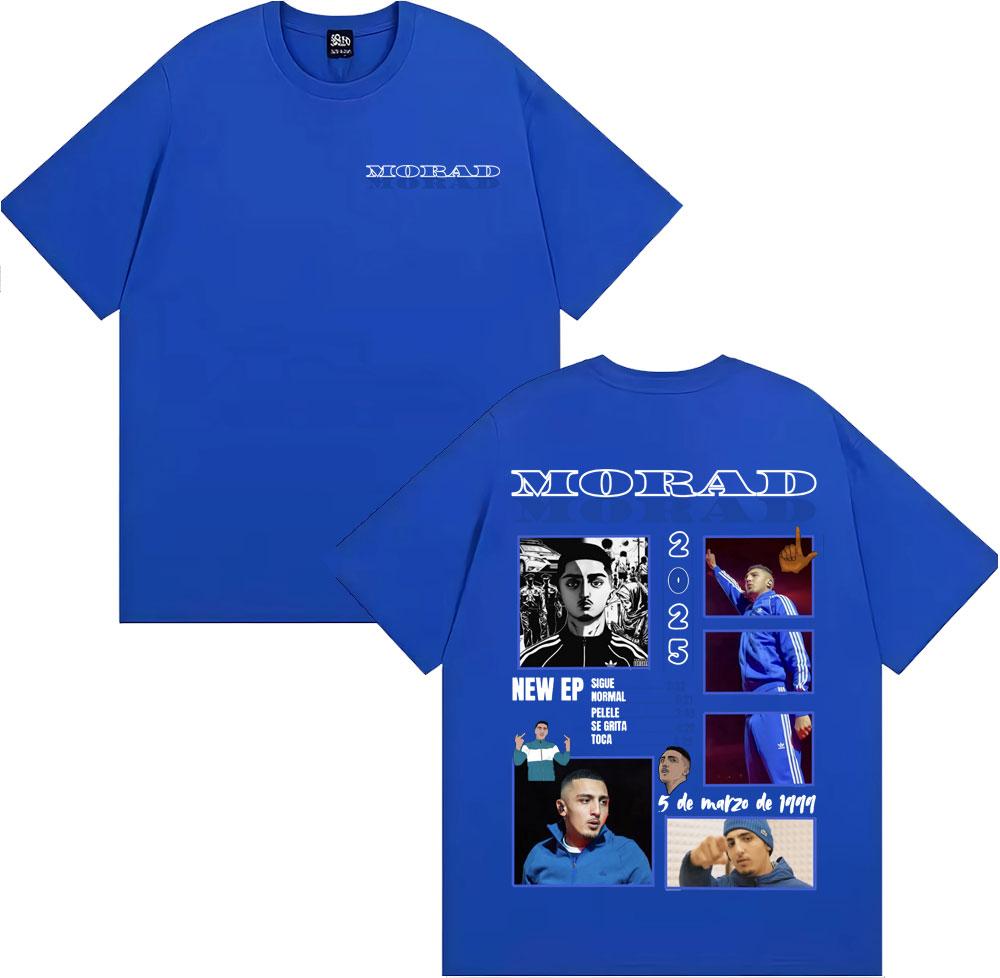 Rapper Morad MDLR 2025 Tour Graphic T Shirts Men's Fashion Hip Hop Pop Streetwear T-shirt Unisex Casual Cotton Oversized T Shirt