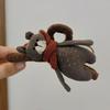 Japanese Korean High-End Little Bear Claw Hair Clip - 2024 Autumn/Winter Cute Girl Shark Clip Hairpin