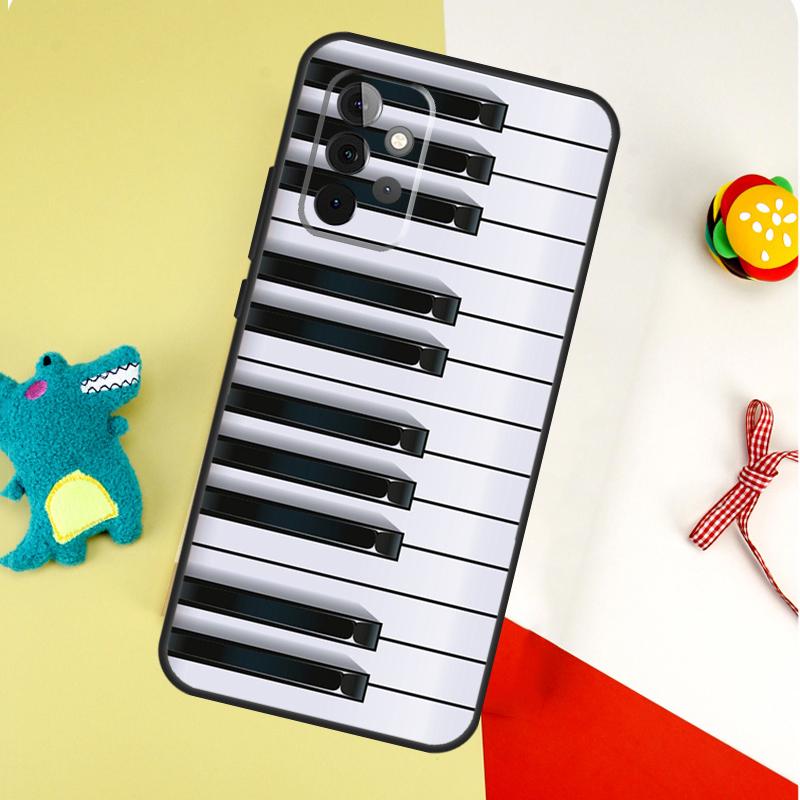 Piano Keys Musical For Samsung Galaxy A53 A33 A13 A54 A34 A14 A55 A35 A15 A05 A06 A16 A22 A32 A52 Phone Case