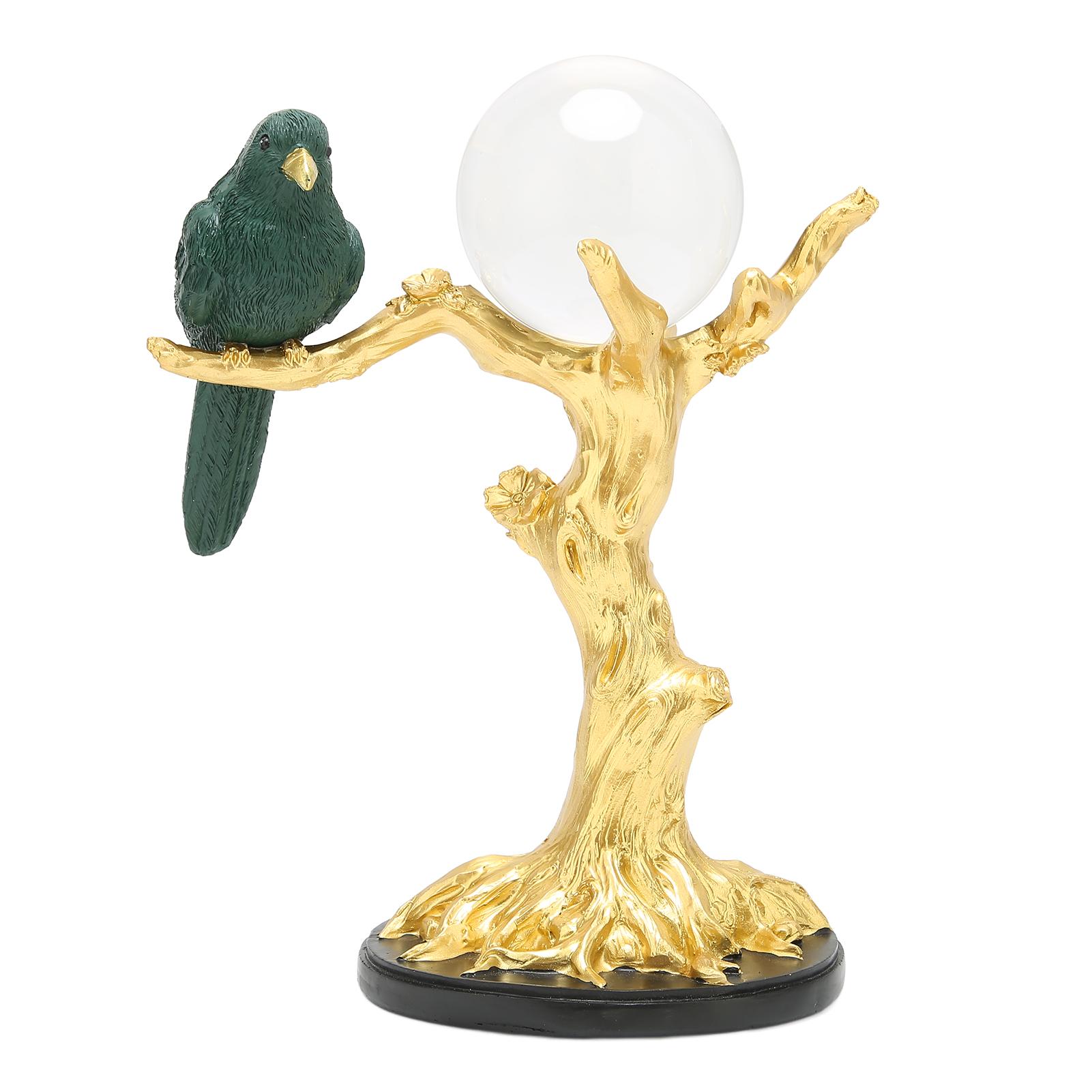 

Exquisite Abstract Resin Branch Figurine Jewelry Storage Bird On Branch Sculpture Home Decoration