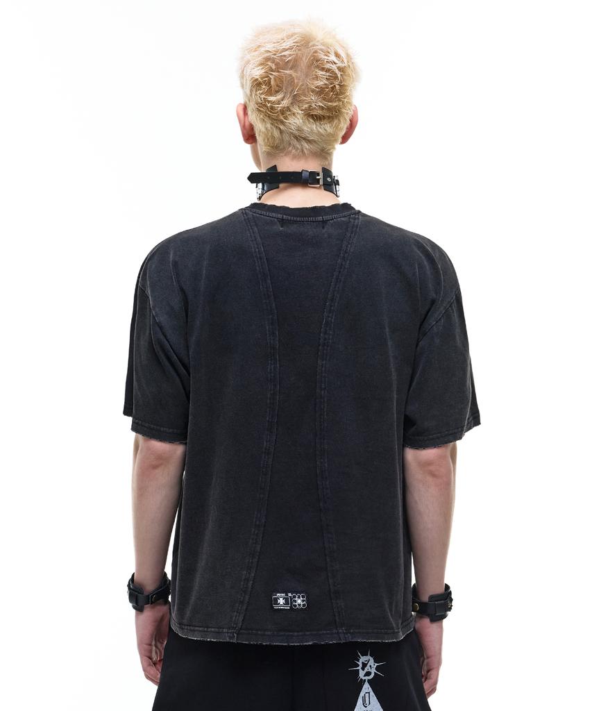 Opeoseu0012 Op. 07 Symbolic Washed T-Shirts Black