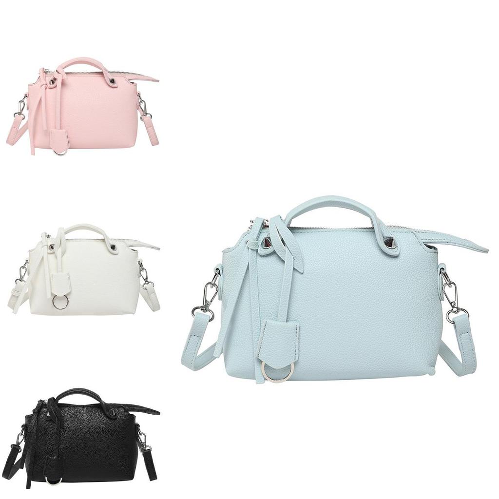 Womens Pu Boston Tote With Zipper Top And Internal Hidden Pocket For Daily Carry