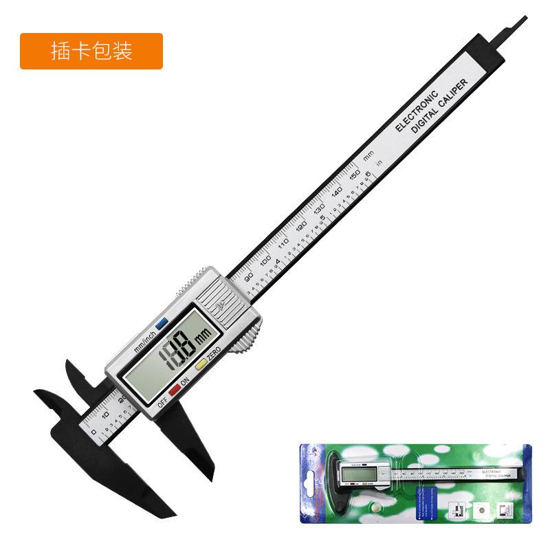 0-150MM Vernier Caliper Plastic Digital Caliper, Inch Metric Fraction Conversion, Large LCD Display Measurement Tool