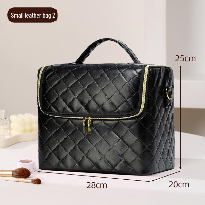 

Многослойная косметичка большой вместимости с вышивкой: Профессиональный органайзер для инструментов для макияжа и нейл-арта