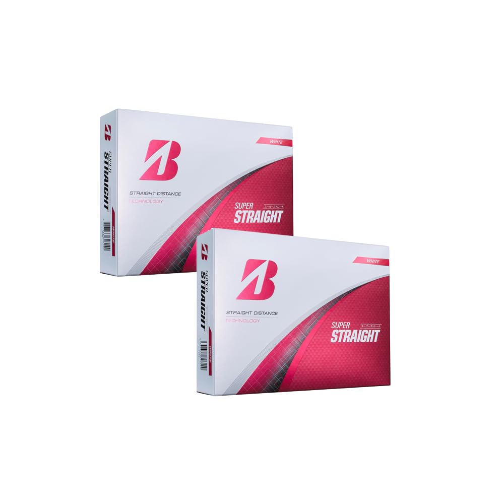 BRIDGESTONE SUPER STRAIGHT Golf Balls 2025 Model 2DZ Set (24 balls) (White) белый