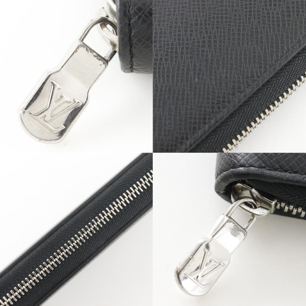 LOUIS VUITTON Zippy Organizer NM Purse M30056 Noir black Taiga mens Used