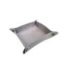 Tray Leather Collapsible Save Space Storage Trays Square Lightweight Portable Holder Accessory Makeup Watch Room