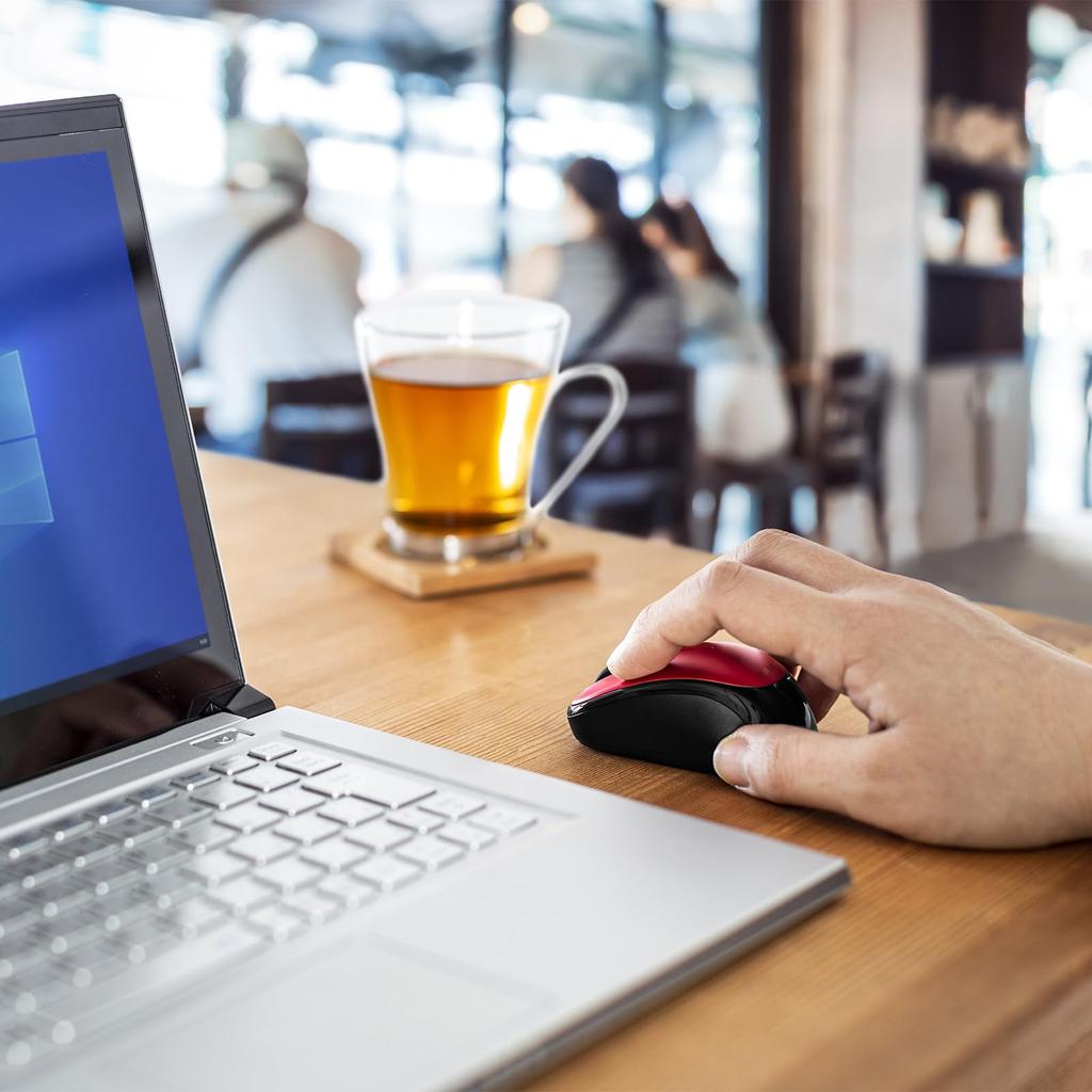 Sanwa Supply Silent Bluetooth Blue LED Mouse MA-BBS311RN (Red)