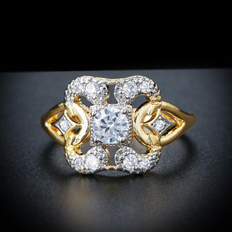 

Ретро Геометрические Полые Инкрустированные Блестящими Цирконами Кольца для Женщин Креативное Модное Кольцо Преувеличенные Вечерние Ювелирные Изделия 7