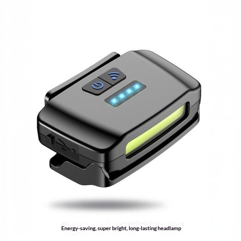 Intelligent Charging Induction Headlamp Fishing Hat Clip Light Outdoor Red Light Headlamp Charging Portable Hat Clip Light