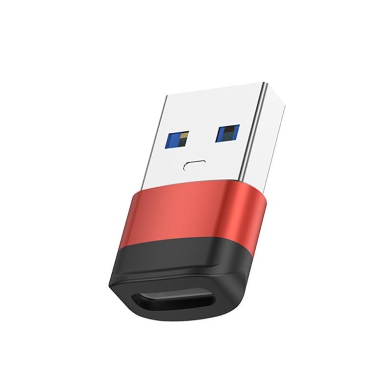 Type C Female to USB3.0 Male Adapter USB A to C Adapter Supports 10Gbps Data Speed Quick Charging for Phones Tablets