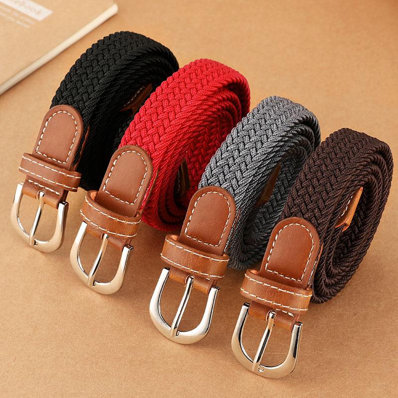 Women's Elastic and Elastic Woven Belt In One Outfit, Casual and Versatile Denim Belt for Men and Women