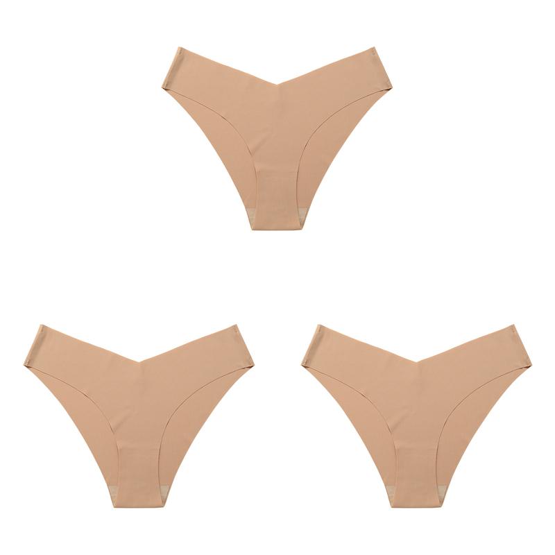 3 Teile/los Frauen Sexy Eis Seide Höschen Low-Rise Keine Spur Dessous Weibliche G String Multicolor Unterwäsche Multicolor Tanga Dessous