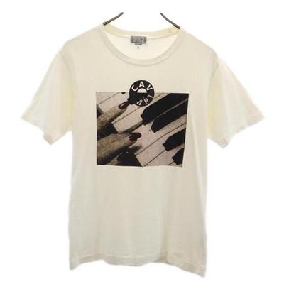 C.E Made In Japan Print Short Sleeve T-shirt S White Men's Used