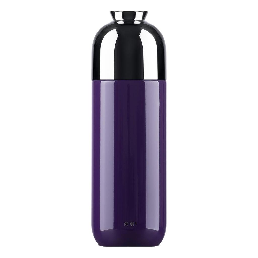 Fashion Titanium Coated Tea Tumbler with Infuser, Portable Thermos Cup 370ml with Gift Box