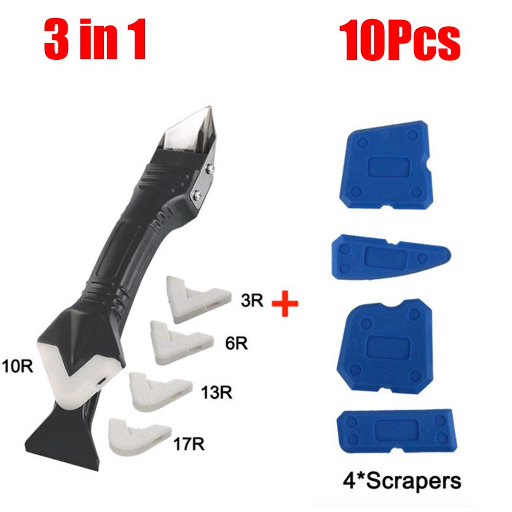 5 In1 Silicone Remover Sealant Smooth Scraper Caulk Finisher Grout Kit Tools Floor Mould Removal Hand Tools Set Sewing Spatula