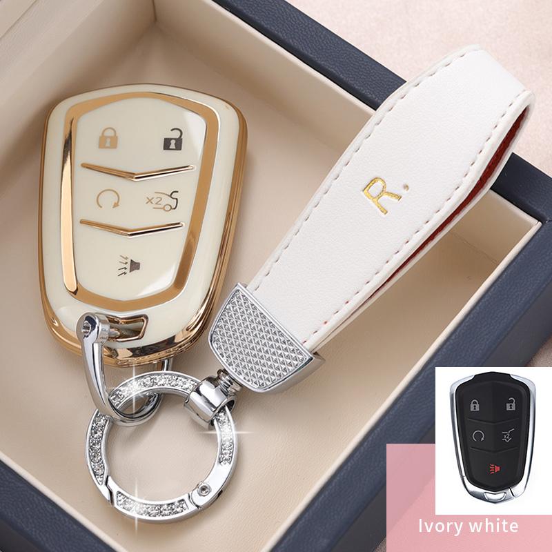 New TPU Car Key Case Remote Control Protector Cover for Cadillac ATS-L XTS XT5 CTS CT6 ATS 28T SRX Escalade 2015 Accessories