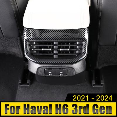 Auto Rücksitz Konsole Klimaanlage Lüftungsgitter Rahmen Abdeckung Zierleiste Aufkleber Für Haval H6 3. Gen 2024 2024 2024 2024 GT PHEV
