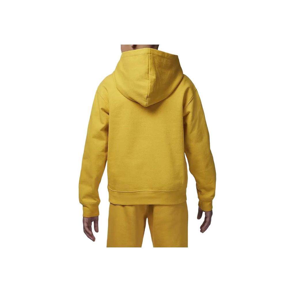 Jordan Essentials Brooklyn Solid Color Hooded Casual Pullover Long Sleeve Sweatshirt Kids sweatshirt Ochre FZ6403-765