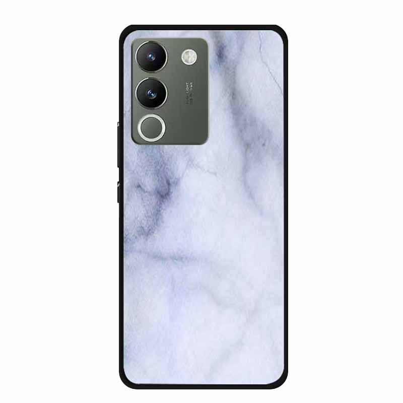 For Vivo V30 Lite 5G Case 6.67" Soft Silicone Marble TPU Phone Bag for vivo V30 Lite 5g V2314 Covers Luxury Protector V30Lite