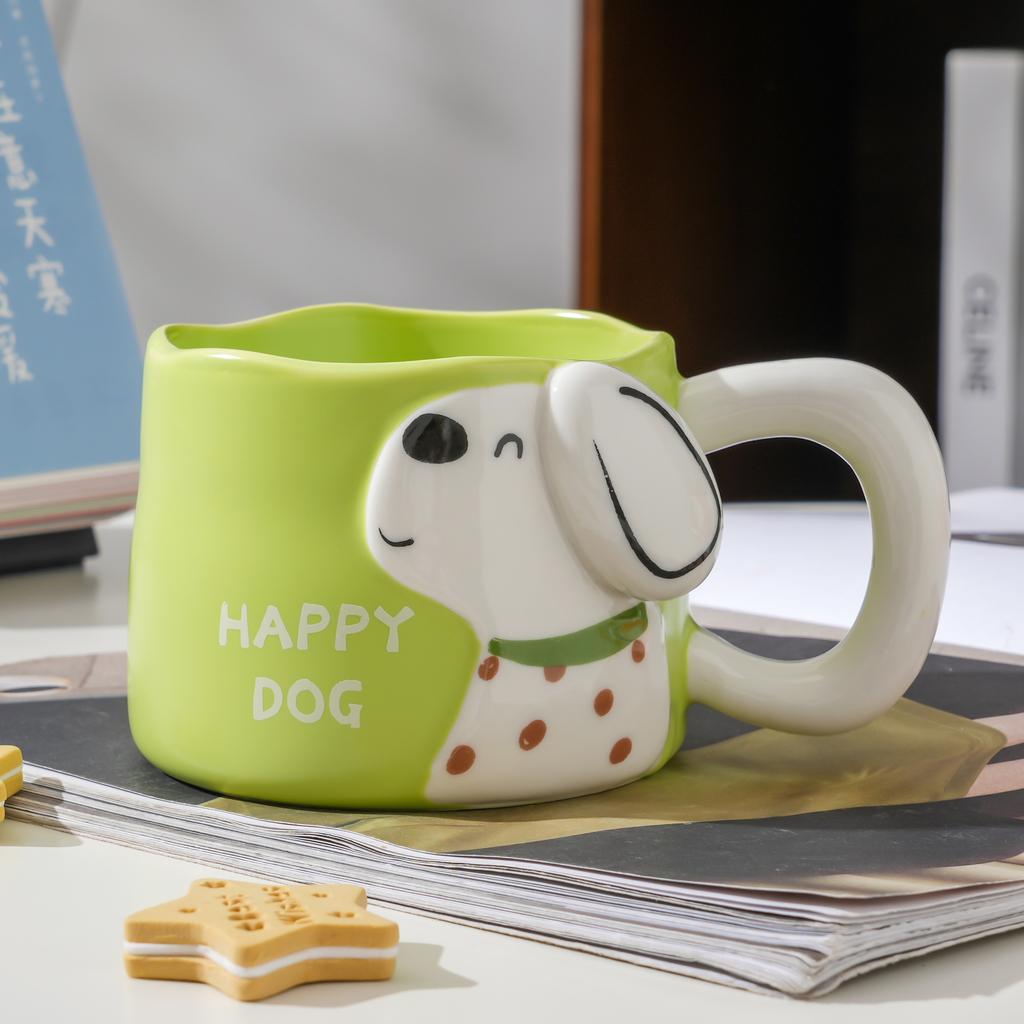 Puppy Ceramic Cup Creative Mug Cute Men and Women Cup Coffee Cup Couple Water Cup Dog Cup