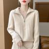 Women's Cashmere Sweater Qinghe Cashmere 30% Cashmere 70% Wool Women's Autumn and Winter Thick Cashmere Pullover Soft and Warm