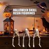 Halloween Skeleton Decorations 3 Pieces Halloween Figurine Prop Statue for Party Holiday Photo Backdrop Bedroom School Retail