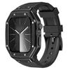 Luxury Modification Kit Metal Case+TPU Strap Replacement Accessories Compatible for I Watch Series 9 8 7 45mm 6 5 4 Se 44mm