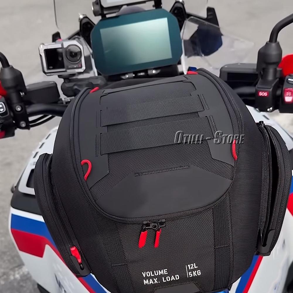 Motorcycle 12L Tank Bag Luggage Waterproof Backpack Quick Lock Kit Black For BMW R1300GS ADV R 1300 GS Adventure 2024 2025