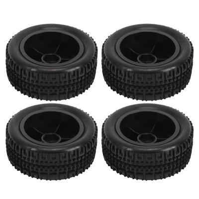 4Pcs 1/16 Scale RC Car Tires RC Tires with 10 Spokes for 1/16 Remote Control Car AXI31594 2BL