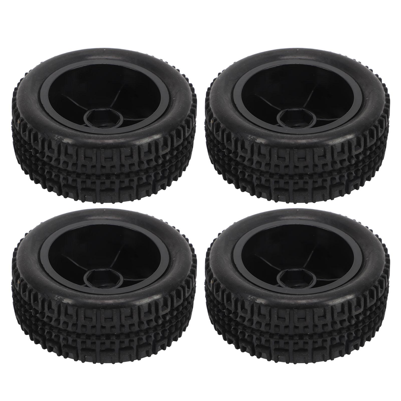 

4Pcs 1/16 Scale RC Car Tires RC Tires with 10 Spokes for 1/16 Remote Control Car AXI31594 2BL