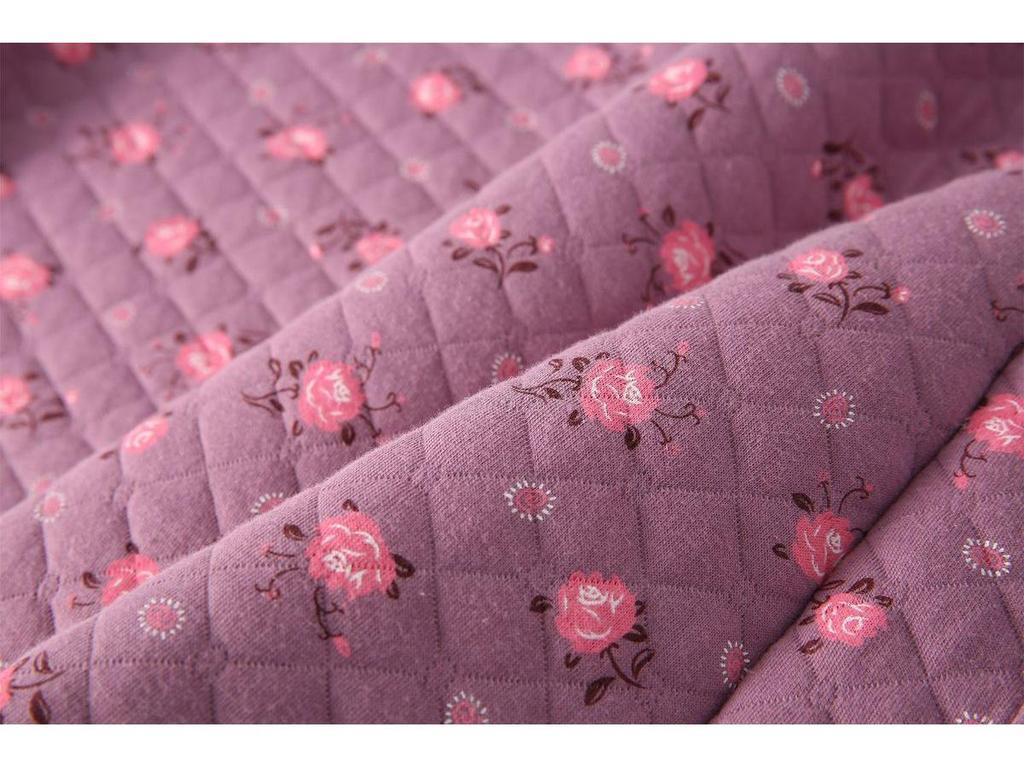 Women's Plus-Size Quilted Pajama Set for Middle-Aged & Elderly