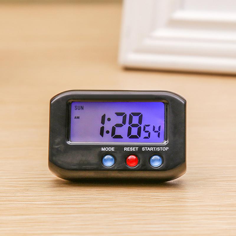 2.7in Small LCD Digital Time & Date Alarm Clock Stop Snooze Night Light Kitchen